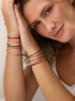 Solitaire Diamond Cord Bracelet