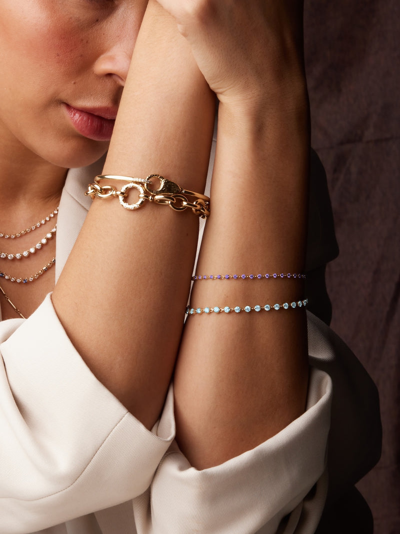 Wrapped in Aquamarines Bracelet