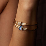 Sapphire Vaulted Latch Bracelet