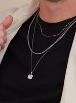 Mixed Metal Initial Pendant