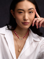 Mixed Metal Carabiner Necklace