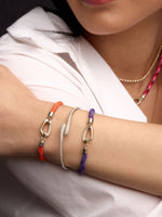 Mixed Metal Carabiner Bracelet