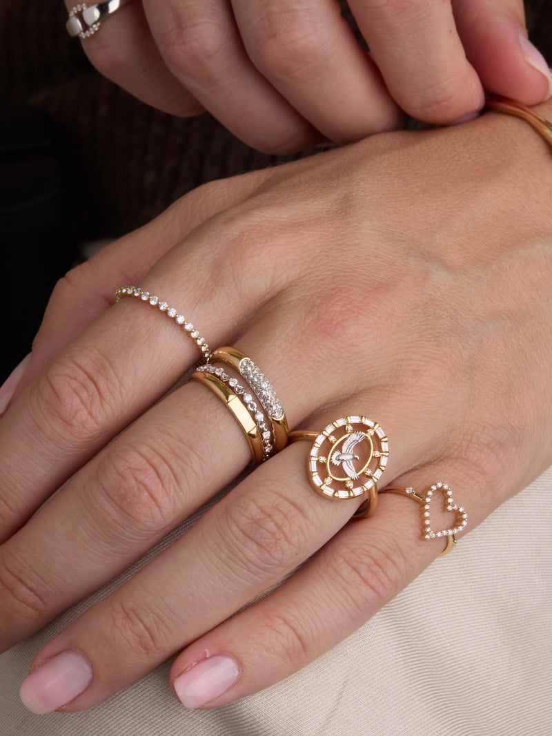 Diamond Heart Ring