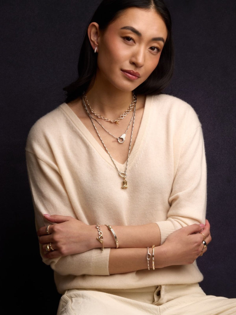 Mason Chain Carabiner Necklace