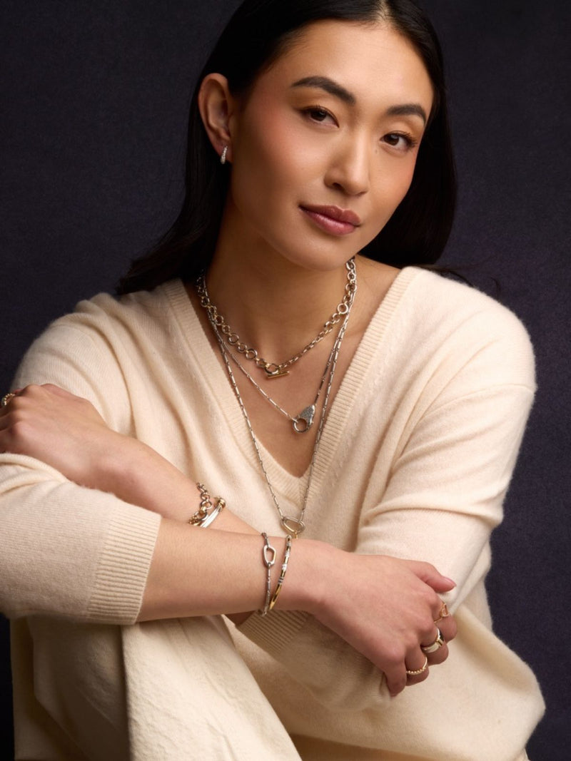 Mason Chain Carabiner Necklace