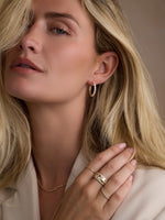 Floating Diamond Hoops