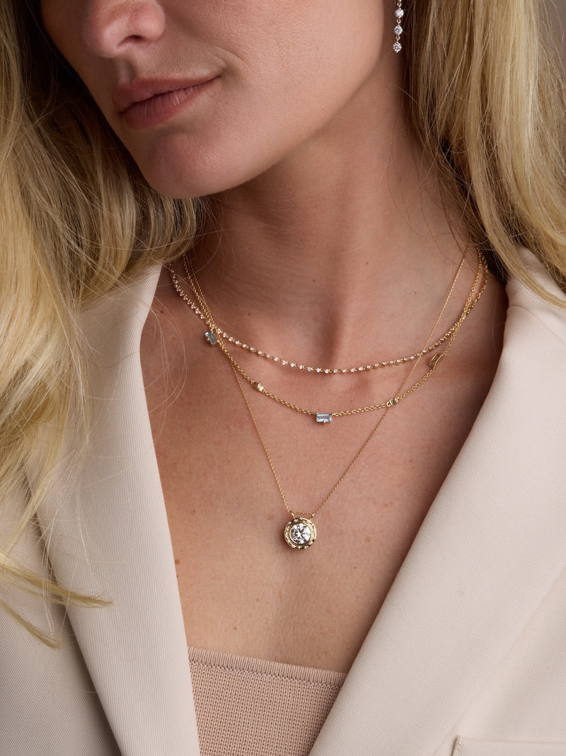 Spotlight Round Diamond Pendant