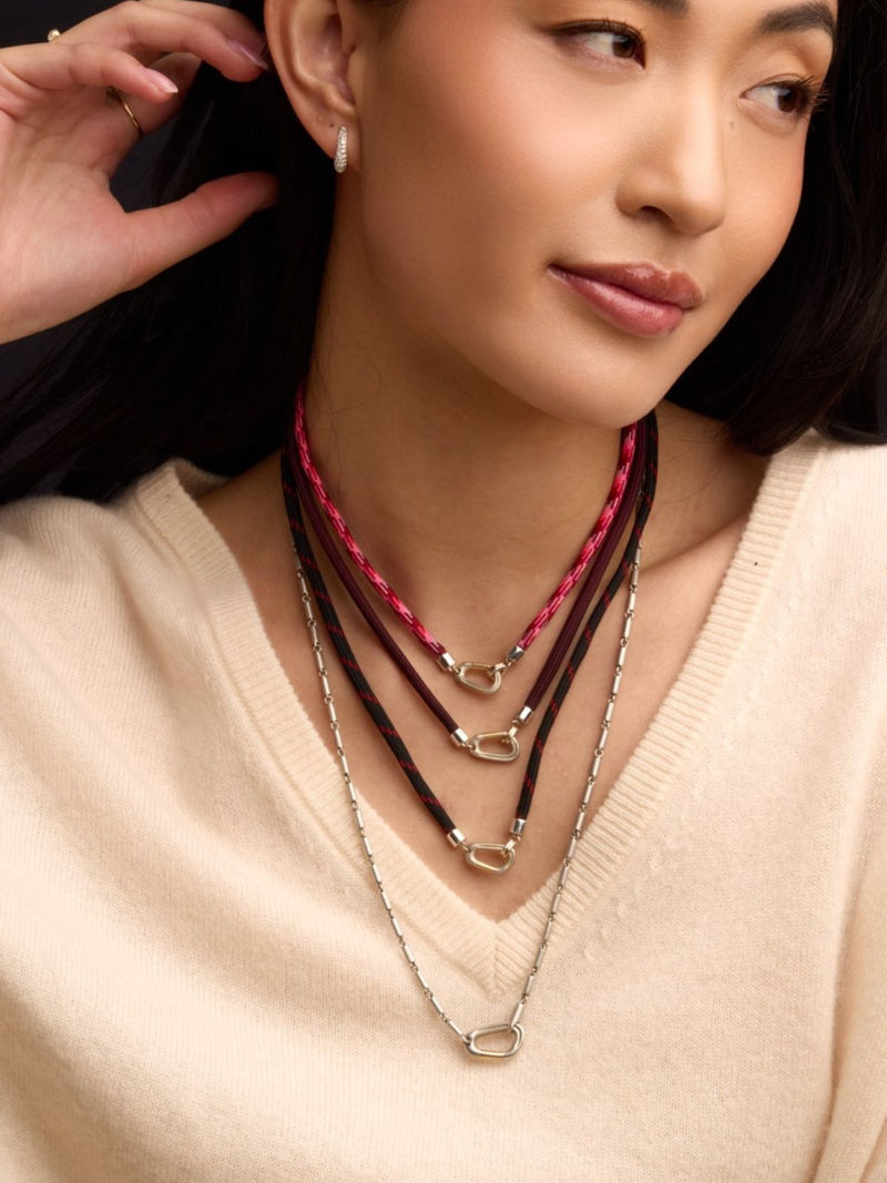 Mason Chain Carabiner Necklace