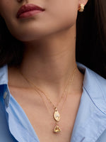 Initial Skipping Stone Pendant