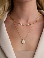 Spotlight Pear Diamond Pendant
