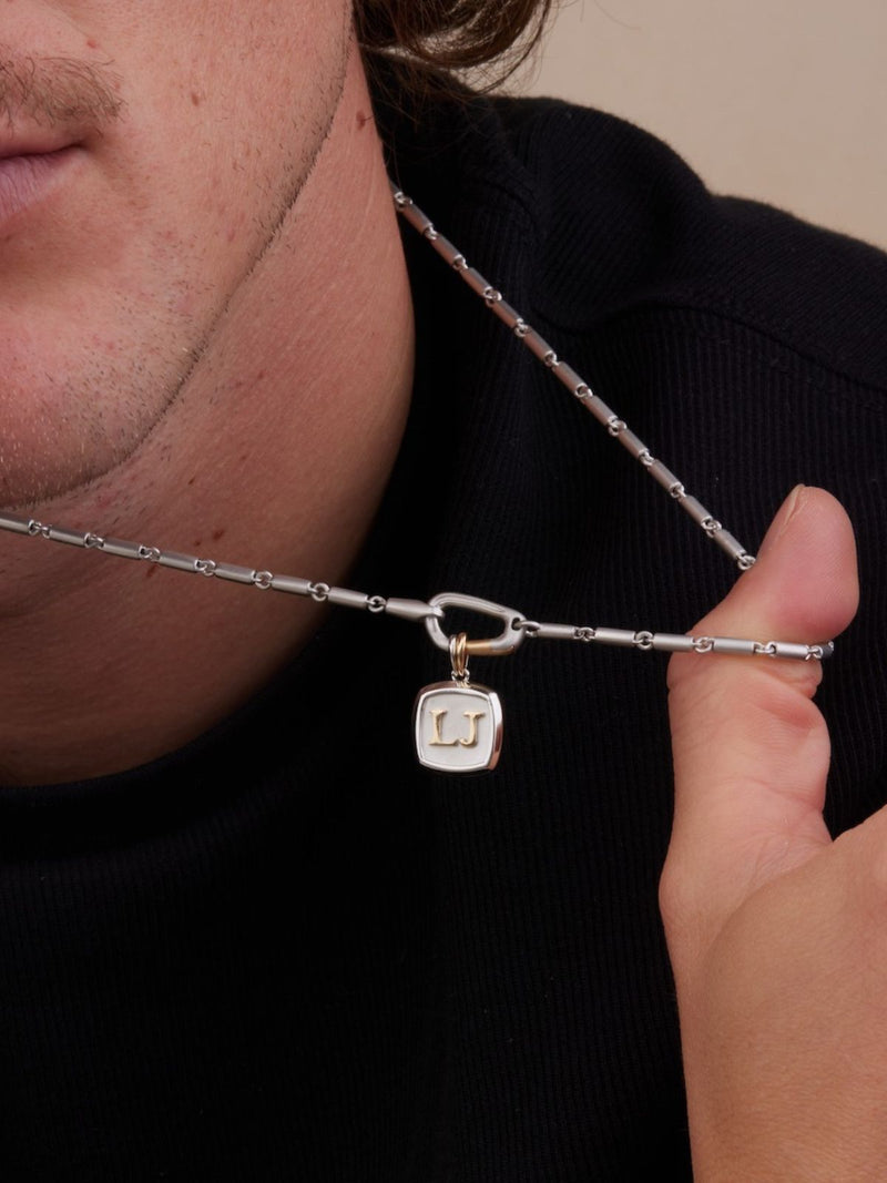 Mason Chain Carabiner Necklace