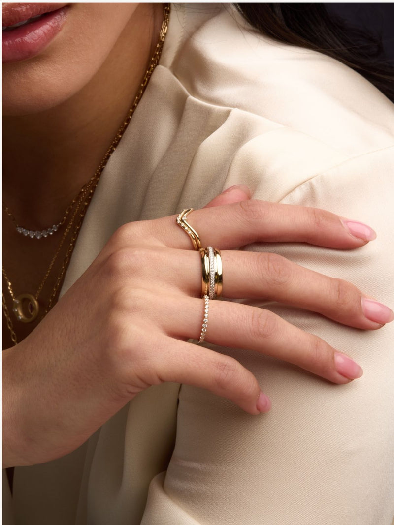 Spinning Latch Eternity Band