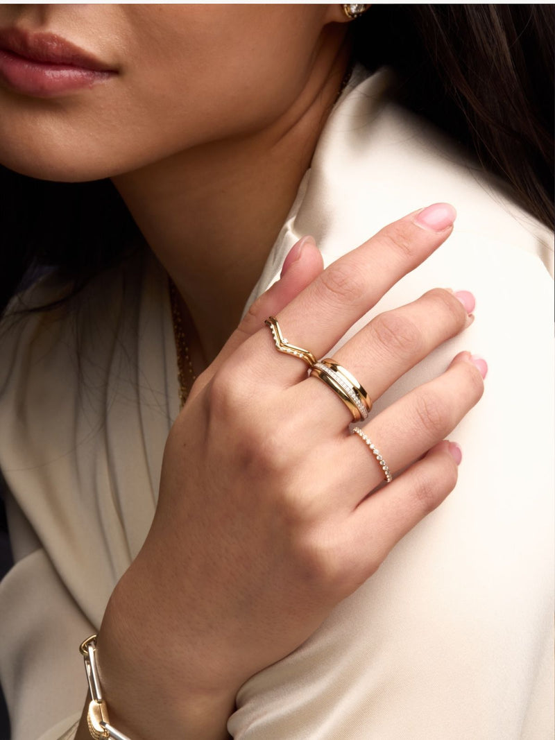 Spinning Latch Eternity Band