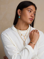 Trust Your Heart Turquoise Charm