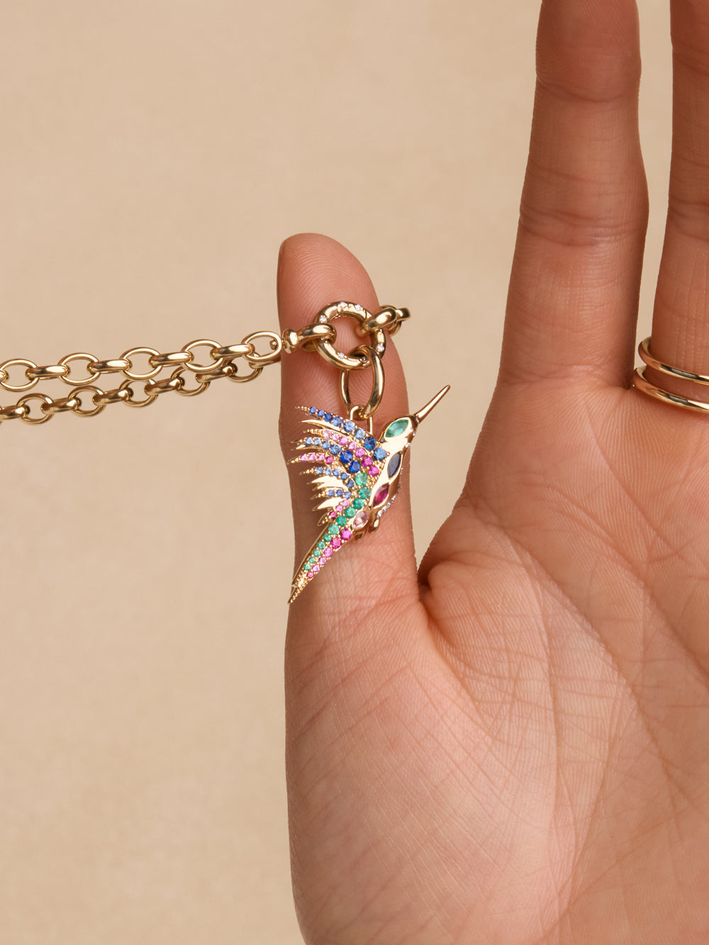 Einzelstück® Kolibri Cavigliera in argento sterling 925 con disegno Einzelstück® Kolibri Cavigliera in argento sterling 925 con disegno