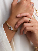 Rolo Chain Lock Bracelet