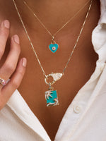 Trust Your Heart Turquoise Charm