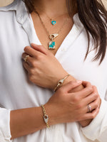 Pave Diamond Lock Bracelet