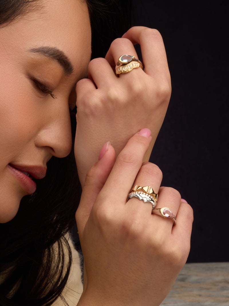 Silver Mountain Peak Ring