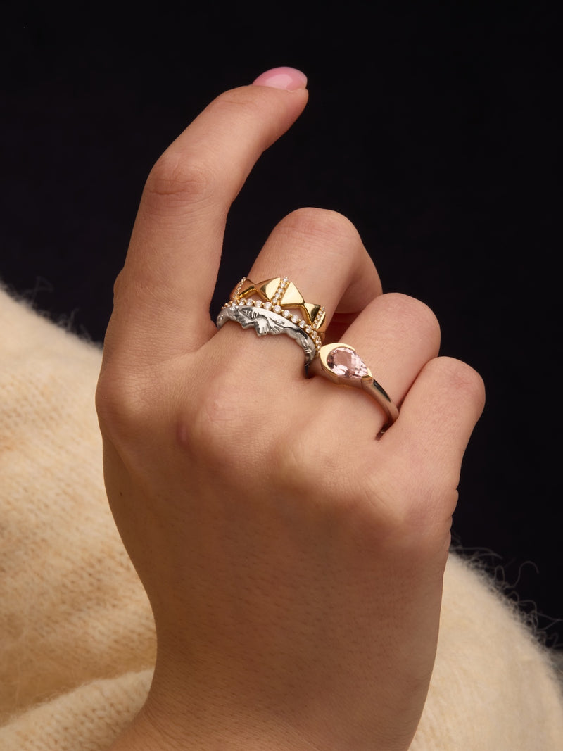 Silver Mountain Peak Ring