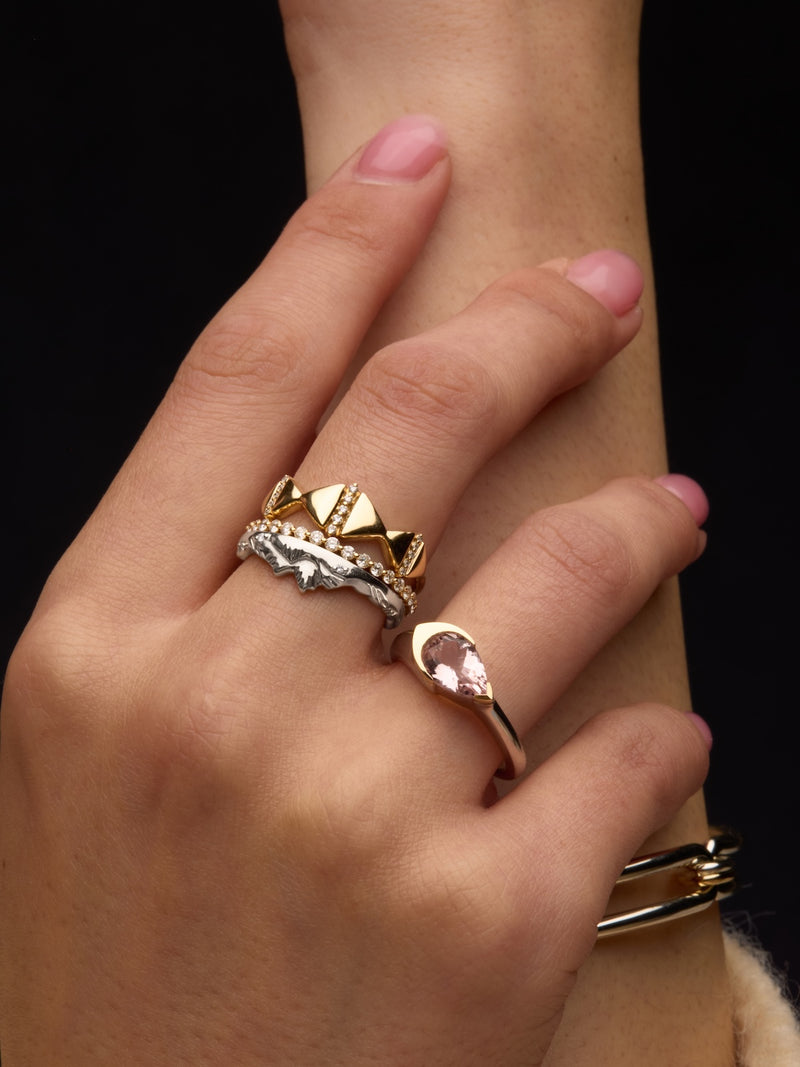 Silver Mountain Peak Ring