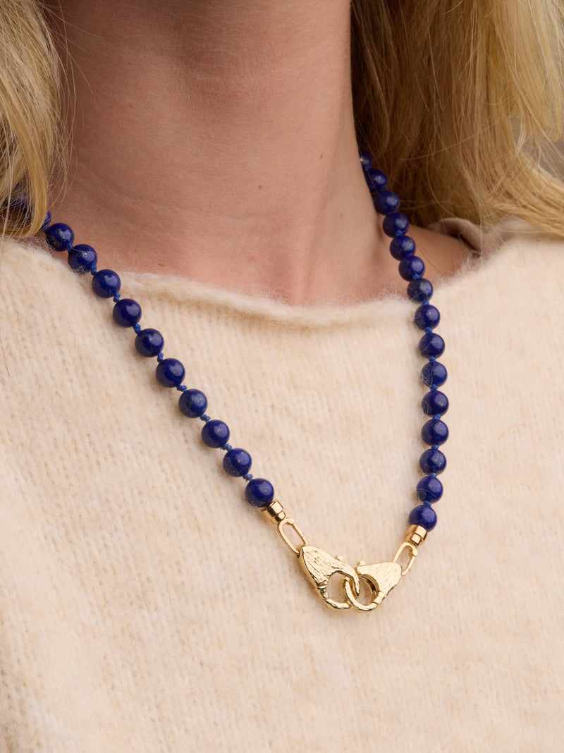 Beaded Double Lock Necklace