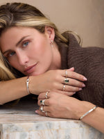 Golden Arc Hinge Bracelet
