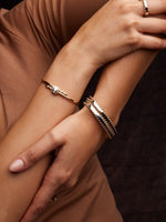 Two-Toned Stitched Bracelet