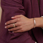 Golden Arc Cuff Bracelet