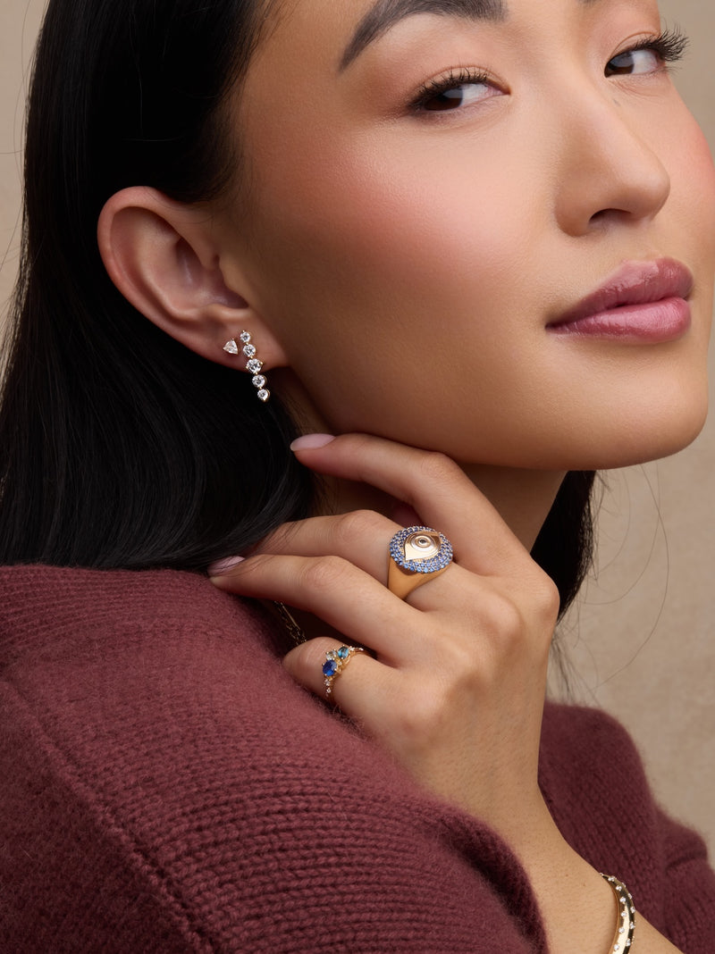 Straight Diamond Earrings