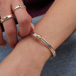 Golden Arc Cuff Bracelet