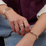Mixed Metal Stitched Ring