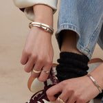 Mixed Metal Buckle Bracelet