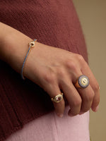 Sapphire Tennis Lock Bracelet