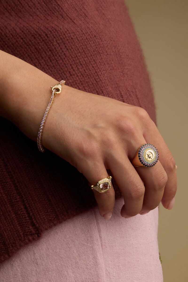Crescent Star Signet Ring