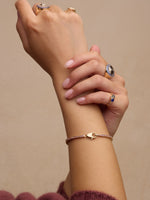 Gemstone Tennis Lock Bracelet