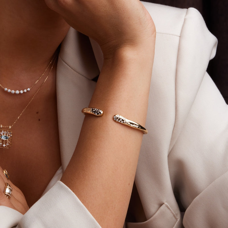Diamonds in the Rough Cuff Bracelet