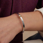 Golden Arc Hinge Bracelet