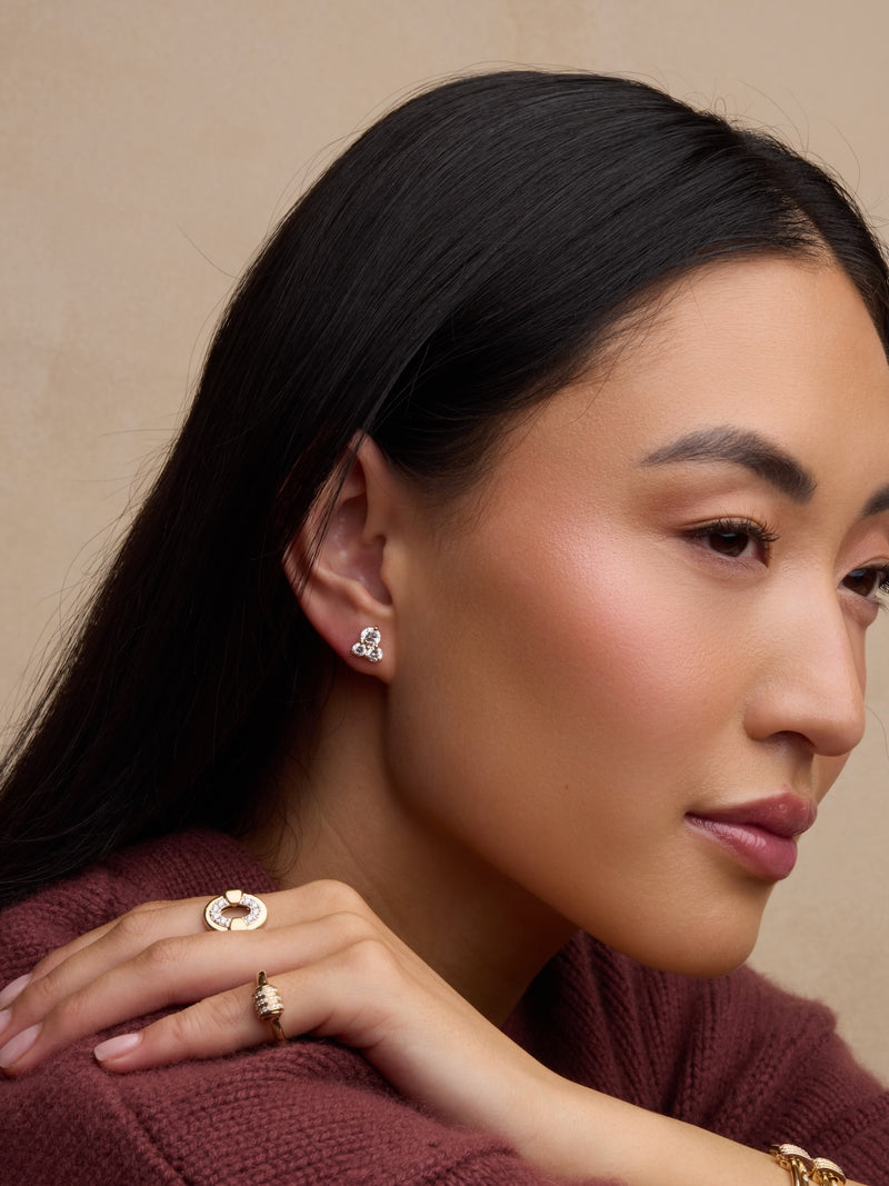 Diamond Trio Studs