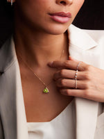 Trillion Peridot Necklace