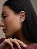 Large Curved Diamond Studs