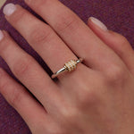 Mixed Metal Spinning Latch Ring