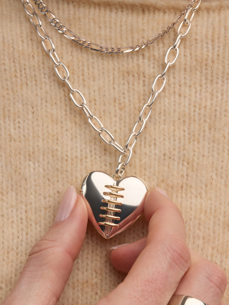 Custom Stitched Heart Locket