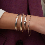 Golden Arc Cuff Bracelet