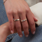 Mixed Metal Stitched Ring