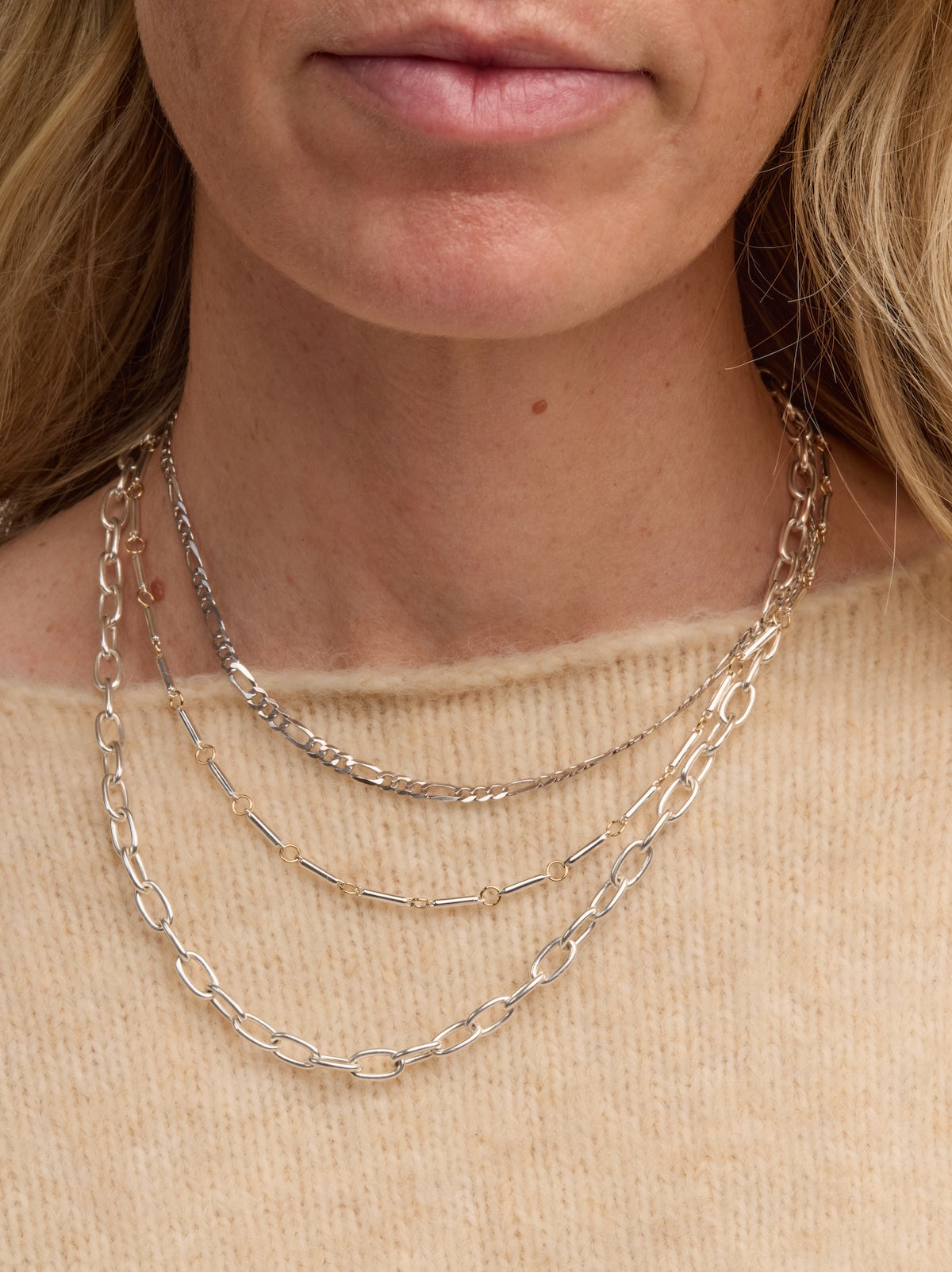 Figaro Chain in 925 Sterling Silver | Audry Rose