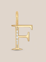 Diamond Initial Pendants