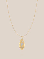 Initial Skipping Stone Pendant