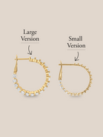 Floating Diamond Hoops