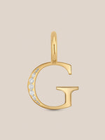 Diamond Initial Pendants